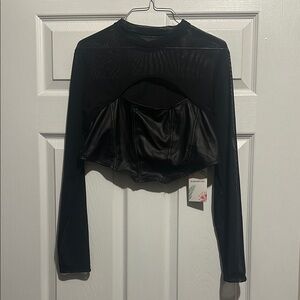 Sleek Black Long Sleeve Top